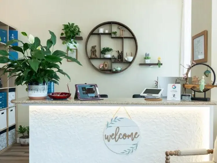 Front desk at Vivian Head Spa in Frisco
